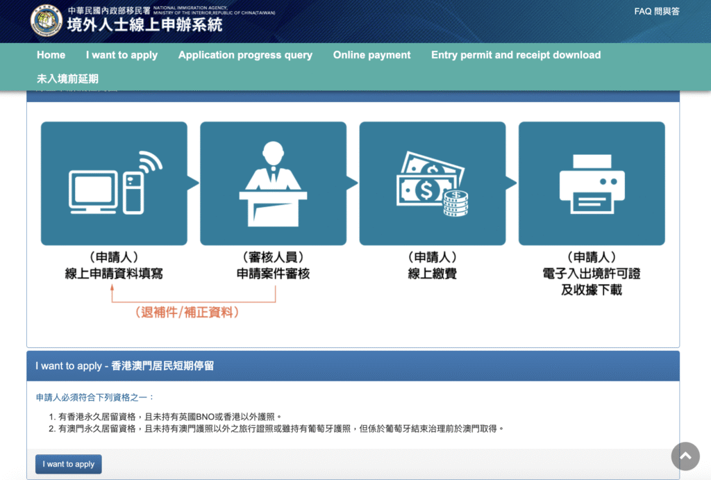 線上申辦系統入台證@NONONO Travel